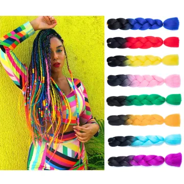 Wholesale Colors Ombre Jumbo Braid Synthetic Fiber Braids Hair Extensions
