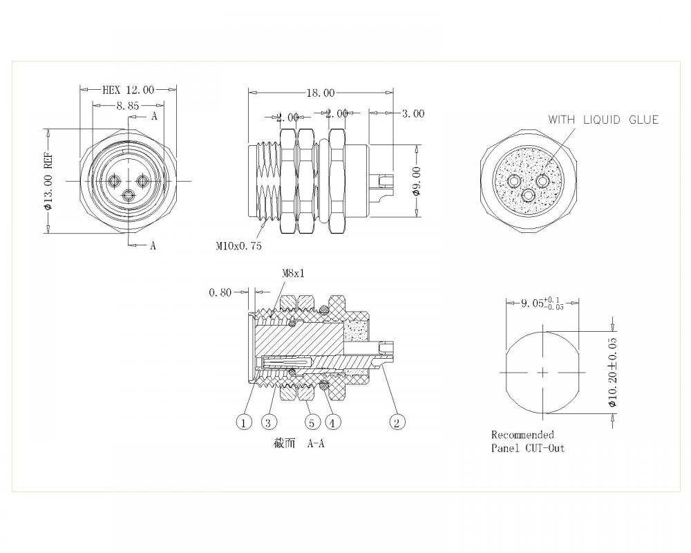 M8 08p F 158 M8 2 8p Male Lock Front Unshielded Solder Type Jpg