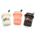 Wholesale Coffee Designs Resin Cabochon Novelty Earring Pendant Accessory Funny Little Sticker