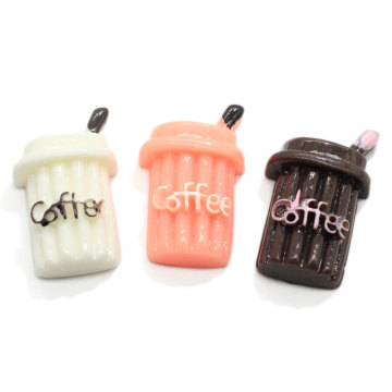 Wholesale Coffee Designs Resin Cabochon Novelty Earring Pendant Accessory Funny Little Sticker