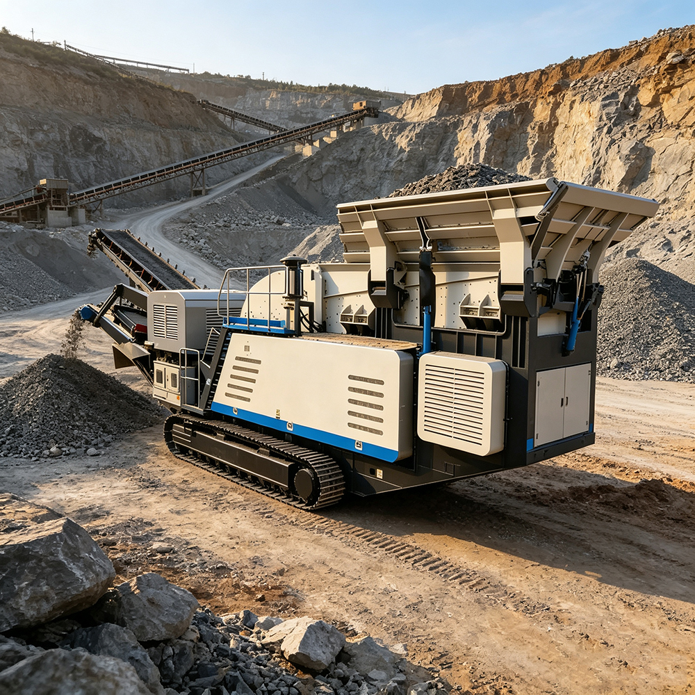 Crawler mobile screening equipment