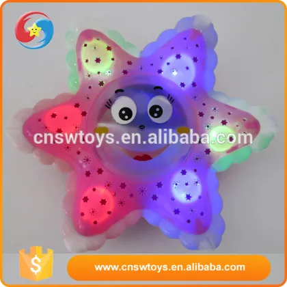 B/O electric plastic children mini pink star projector toy with music and light