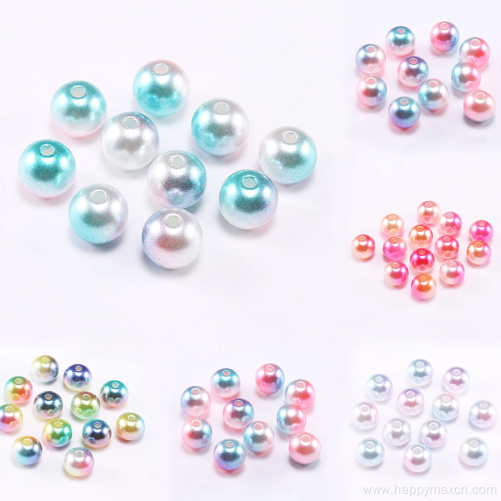 Highlight crafts using colored pearl beads diy