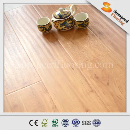 HDF AC3 floor real wood grain design lamianted floor