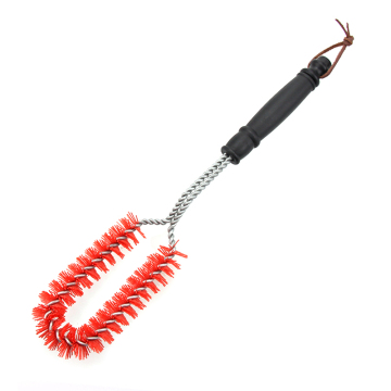 Bristle free alternative nylon BBQ grill cleaning brush