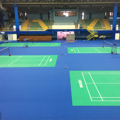 Pavimento da badminton in PVC certificato BWF