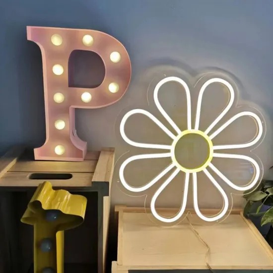 USB Powered Sun Flower Sign Daisy Flower Light-Up Wall Table Decor - GOLDMORE1 Birthday Gift