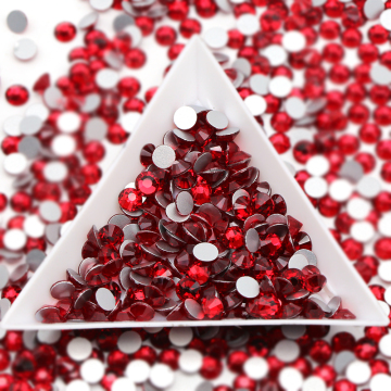 Customizable Crystal Stone Flatbacks in Various Sizes (SS3-SS50) - Bulk Packaged Non-Hotfix Rhinestones in Siam Colors
