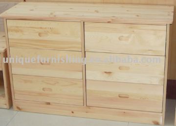 Used wooden drawer chest, chest of drawers