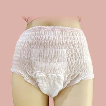 Natural comfortable lady organic cotton period underwear