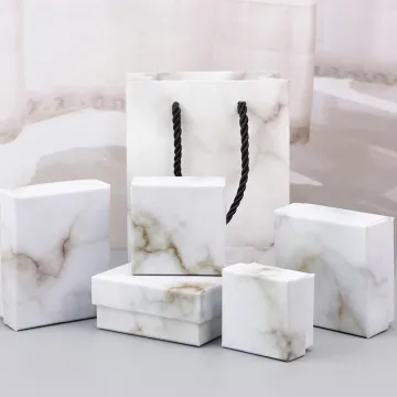 Marble pattern ring earring jewellery box online purchase