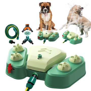 MOFESIPI Outdoor Dog Water Sprinkler: Automatic Water Fountain for Pets