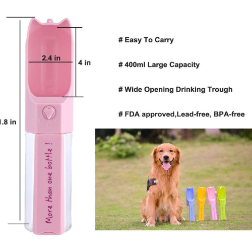 Dispensador de garrafa de água para cães