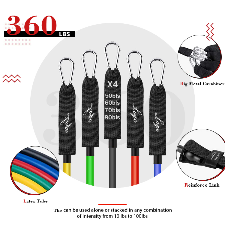 11 Pcs Resistance Band Set	