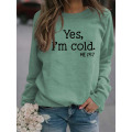 Sweatshirt Women's Letter Funny Sweatshirt