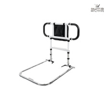 The bedside armrests are foldable without punching