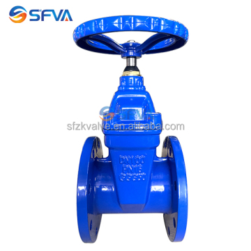 Professional DIN F4 PN16 Ductile Iron Resilient Seat Cast Iron Water Gate Valve Supplier