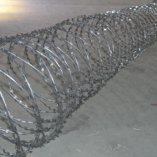 Security fencing galvanized razor barbed wire for sale