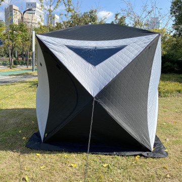 High-Quality Custom Made Black Camping Outdoor Tent with Jack Hole - OEM Supplier