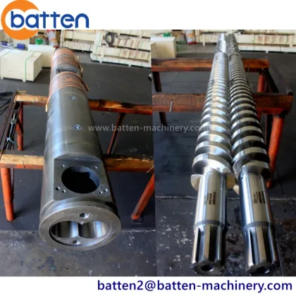 Twin screw barrel for Bandera extrusion Italy machine