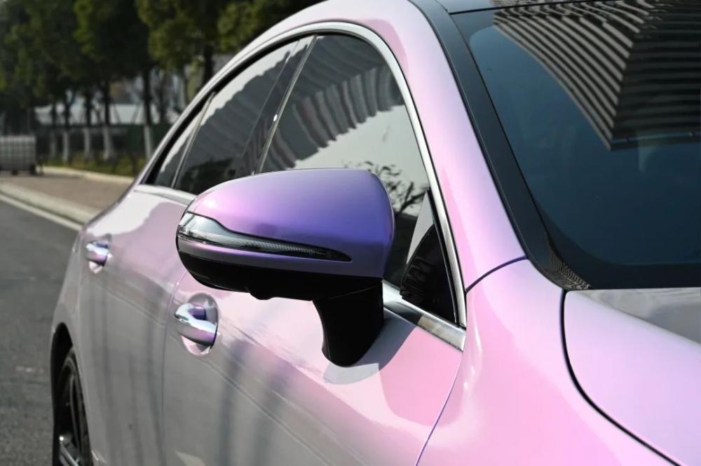 Phantom Grey Charm Purple Car Wrapping