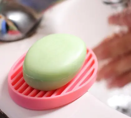 Home Hotel Restaurant Silicone Holder Rack For Soap