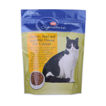 recyclable materials rough matte effect cat food pouches