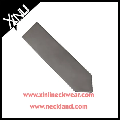 Dry-clean Only 100% Handmade Custom Silk Woven Clean Man Necktie Grey