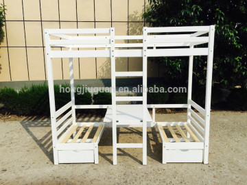 modern kids bunk bed with chairs,desk,stairs KD