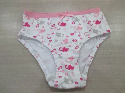 Print Kitty Cotton Children Underwear