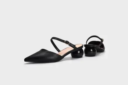 2021 new low cut cusp round heel sandals