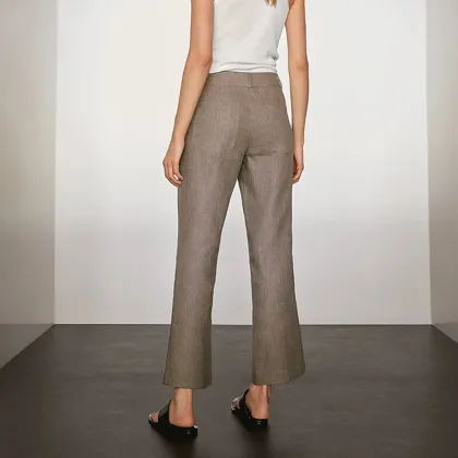 Woman's 100% linen flared pants