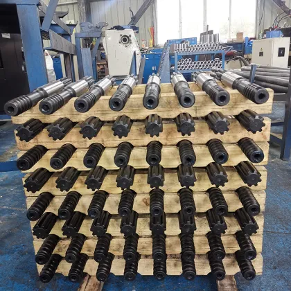 ATLAS SANDVIK T45-1828 Thread Shank Adapter for Tunneling Top Hammer Drill Tools