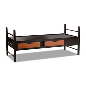Durable Steel Plate Twin Size Bunk Bed - University Stackable Bunkable Single