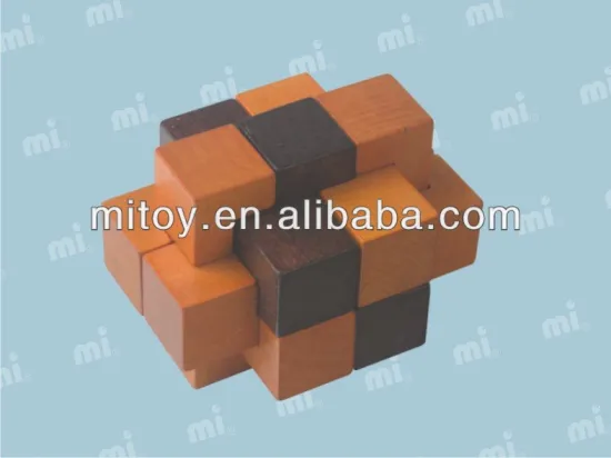 3D wooden knots puzzles