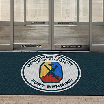 Custom Rubber Mat with 100% Nylon Logo Floor Mat