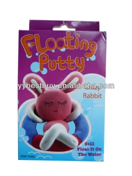 Magic cartoon floating putty play in water