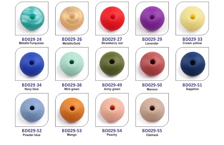 silicone bulk beads loose