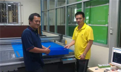 coroplast sheet cutting folding sample making machine