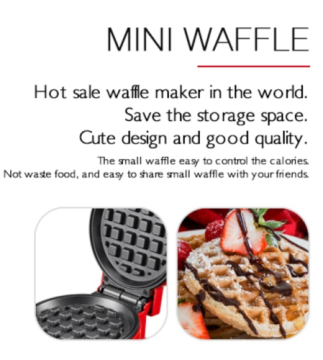 Cute Portable Personalized Mini Waffle and Pancake Makers