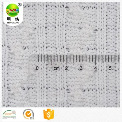 Polyester viscose sweater knit fabric for sweaters