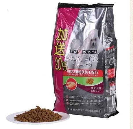 Heavy Duty Quad Seal Pet Food Packaging Bag With Excellent Printing Surface