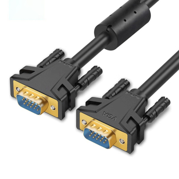 Cavo di collegamento ad anello magnetico da maschio a maschio da maschio a oro - Cavo VGA di grado 3+6 Segnale di ingegneria