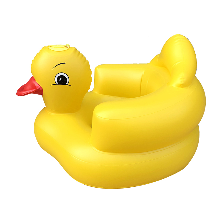 yellow duck baby chair inflatable kid seat