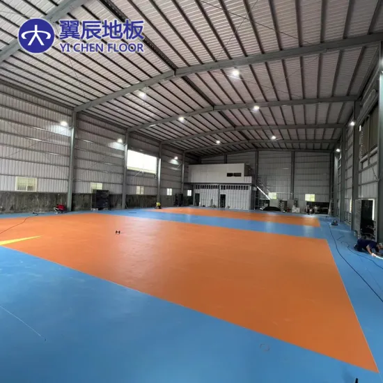 PVC Vinyl Sports Flooring for Basketball and Badminton Courts