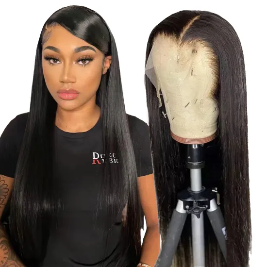 Wholesale Peruvian Hair Swiss HD Full Lace Frontal Wig For Black Women 100% Raw Virgin Cuticle Aligned Human Hair Lace Front Wig