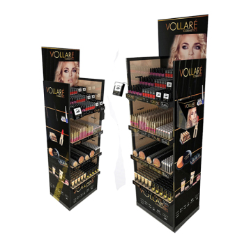 ร้านเสริมสวย Makeup Stand Gondola Showcase สำหรับการแสดงร้านเครื่องสำอาง