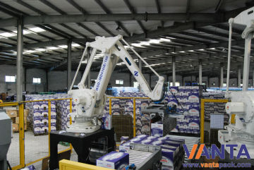 Automation Sensor Robotic Bag Palletizer With Plc Ball Screw