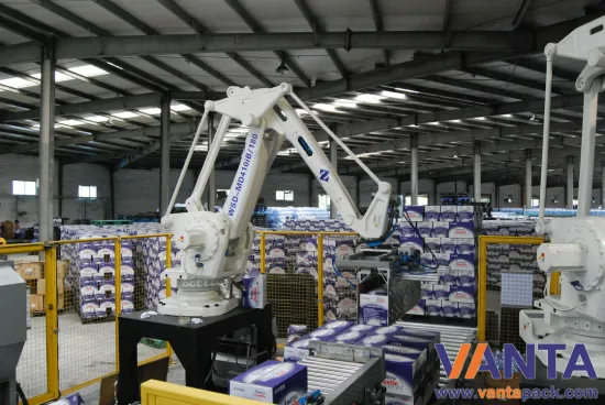 Automation Sensor Robotic Bag Palletizer With Plc Ball Screw