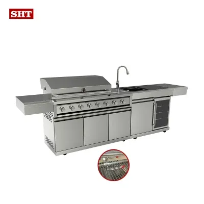 Simple Style BBQ Grill Outdoor Kitchen Cabinet for Family